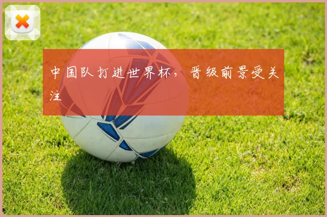 中国队打进世界杯，晋级前景受关注